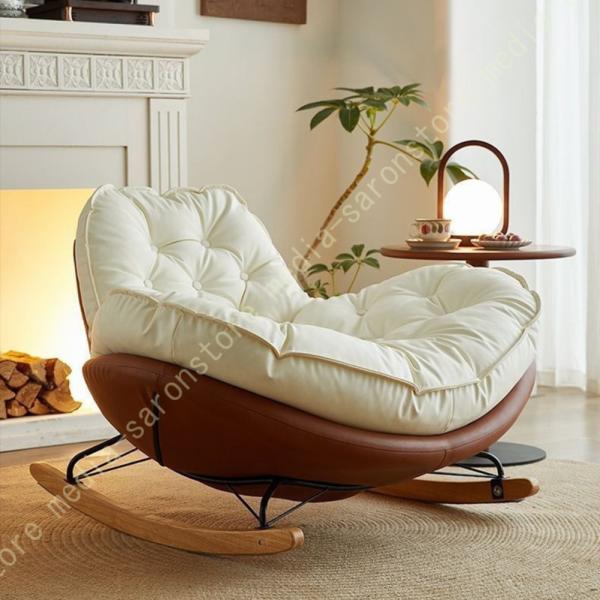 [Release date: December 25, 2025]製品名: ロッキングチェア/ロッキングチェア リクライニングチェアスタイル: モダン内部充填物：コットン使用シナリオ: 寝室、リビングルーム、バルコニー、テラス、庭、その他の...