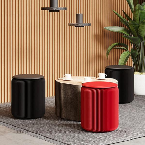 [Release date: September 20, 2025]椅子と同色の合皮クッションが付きます!素材は丈夫なクラフト紙このスツールは全部で4種類のサイズがあります：高さ30cmのスツールは、一般的な『あぐら椅子』や『ローソファー』...