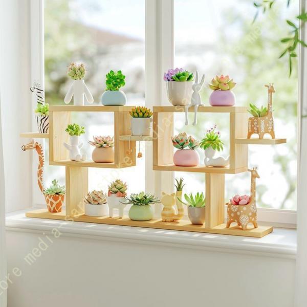 フラワースタンド 木製 室内 おしゃれ ベランダ 玄関 ガーデン 木製