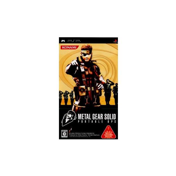 『中古即納』{表紙説明書なし}{PSP} METAL GEAR SOLID PORTABLE OPS(メタルギア ソリッド ポータブルOPS) コナミデジタルエンタテインメント (20061221)
