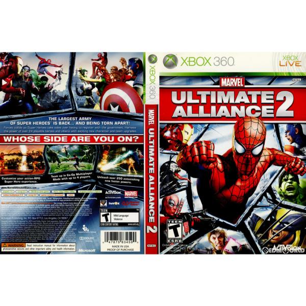 『中古即納』{Xbox360} MARVEL ULTIMATE ALLIANCE 2(マーベル アルティメット アライアンス2) 北米版 Activision (20090916)