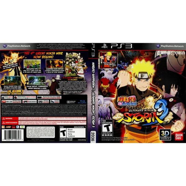 『中古即納』{PS3} NARUTO SHIPPUDEN: Ultimate Ninja STORM 3(NARUTO-ナルト- 疾風伝 ナルティメットストーム3)(北米版) Bandai Namco Entertainment