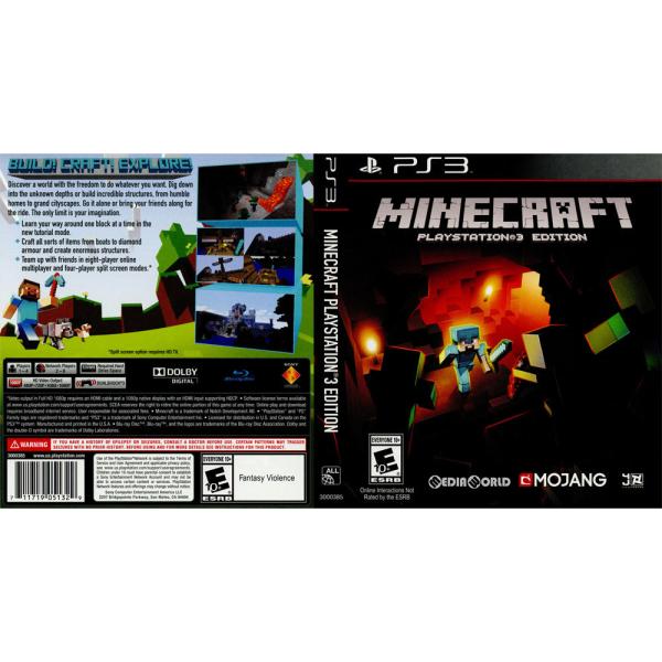 中古即納 表紙説明書なし Ps3 Minecraft Playstation 3 Edition マインクラフト プレイステーション3 エディション 北米版 メディアワールド 通販 Yahoo ショッピング