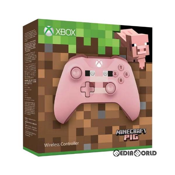 『中古即納』{ACC}{XboxOne} Xbox ワイヤレス コントローラー(Minecraft Pig)(マインクラフト ピッグ) 日本マイクロソフト(WL3-00054)(20171005)
