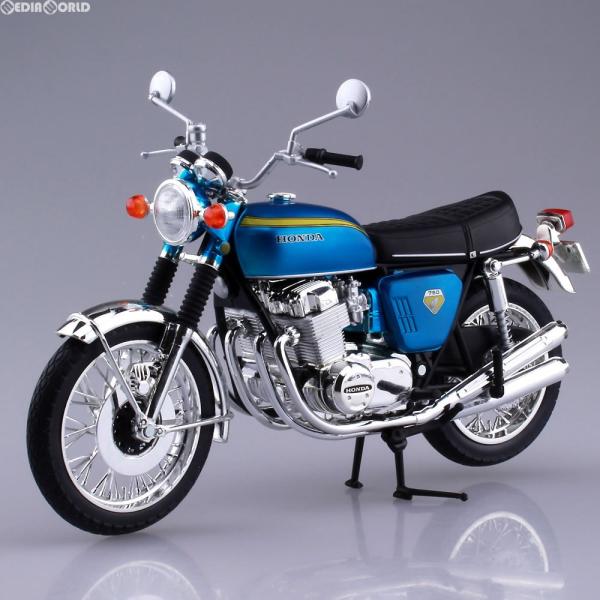 アオシマ 1/12 完成品 cb750four キャンディブルー 青島文化教材社 『新品即納』{FIG} 1/12 完成品バイク Honda