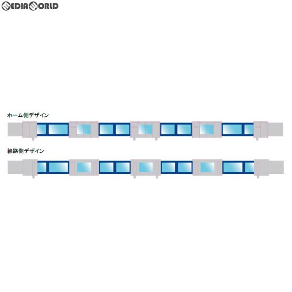 『新品』『お取り寄せ』{RWM} 2591 着色済み ホームドア(青色ドア・小窓あり・20m級4ドア車用) 6本組 Nゲージ 鉄道模型 GREENMAX(グリーンマックス)(20210310)