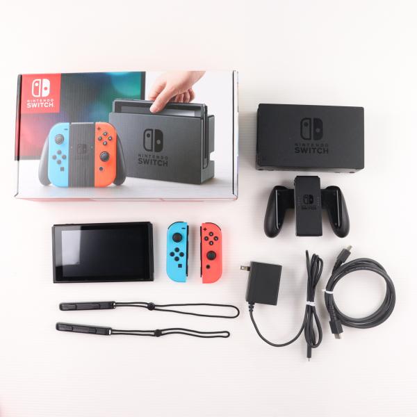 ソフト１本付！Nintendo Switch 本体 Joy-Con M-SD付 Nintendo Switch 本体【Joy-Con(L) ネオンブルー/(R) ネオン