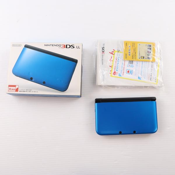 『中古即納』{3DS} (本体) ニンテンドー3DS LL ブルー×ブラック 任天堂(SPR-S-BAKK)(20121011)