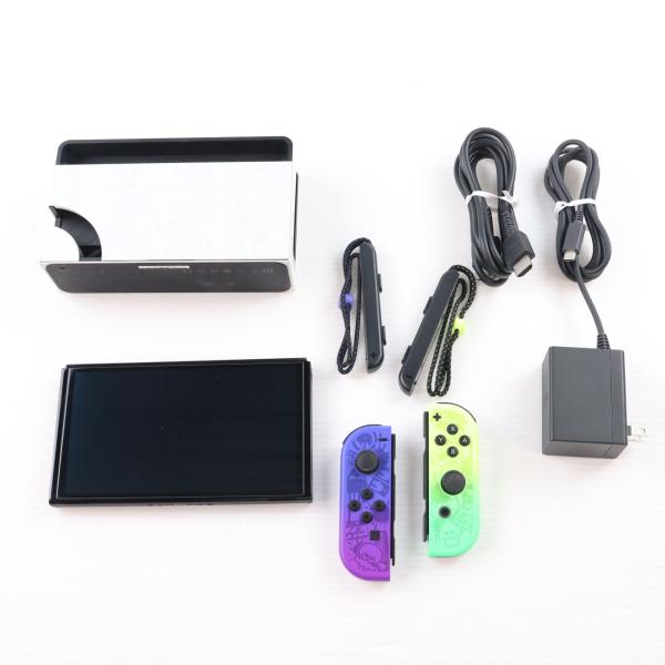 『中古即納』{Switch} (本体) Nintendo Switch(ニンテンドースイッチ) 有機ELモデル スプラトゥーン3エディション 任天堂(HEG-S-KCAAA)(20220826)
