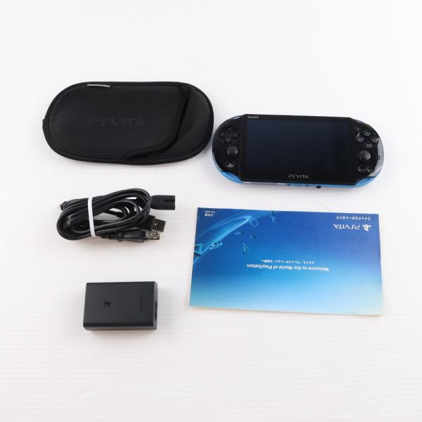 『中古即納』{PSVita} (本体) PlayStation Vita(プレイステーション ヴィータ) バリューパック Wi-Fiモデル ブルー/ブラック SCE(PCHJ-10022)(20141127)