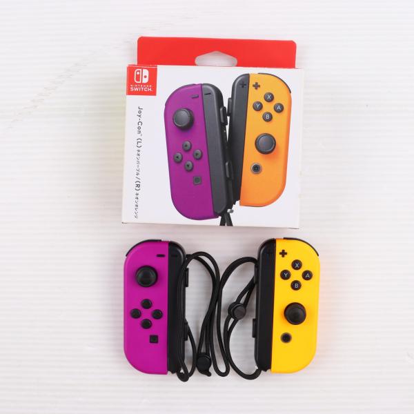 Nintendo Switch 本体 ネオンパープル、オレンジ追加ジョイコン付 任天堂（Nintendo） 『中古即納』{ACC}{Switch} Joy-Con(L) ネオン