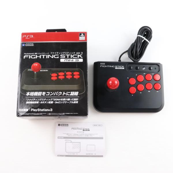 『中古即納』{ACC}{PS3} PlayStation3専用 ジョイスティック ファイティングスティック mini(ミニ) 3 ブラック HORI(HP3-125)(20120614)