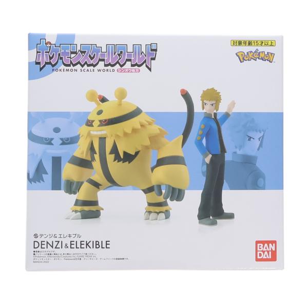 ポケモンスケールワールド シンオウ地方 デンジ&エレキブル 中古即納』{FIG} (食玩) ポケモンスケールワールド シンオウ地方