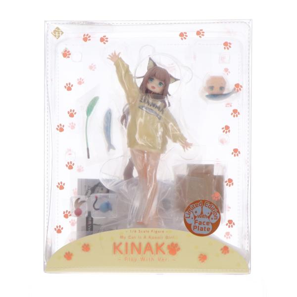『中古即納』{FIG} あみあみ限定特典付属 「きなこ」〜あそんでVer.〜 あみあみ限定版 うちのねこが女の子でかわいい 1/6 フィギュア GOLDENHEAD+(20260531)