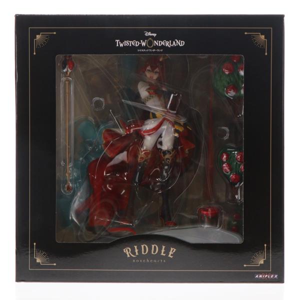 ツイステ　リドル・ローズハート　1/8フィギュア　缶バッジ、特製ポストカード付き 中古即納』{FIG} ANIPLEX+限定 特典缶バッジ＆ポストカード付属 リドル