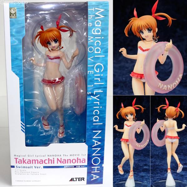 『中古即納』{FIG} 高町なのは(たかまちなのは) 水着Ver. 魔法少女リリカルなのは The MOVIE 1st 1/7 完成品 フィギュア アルター(20131208)
