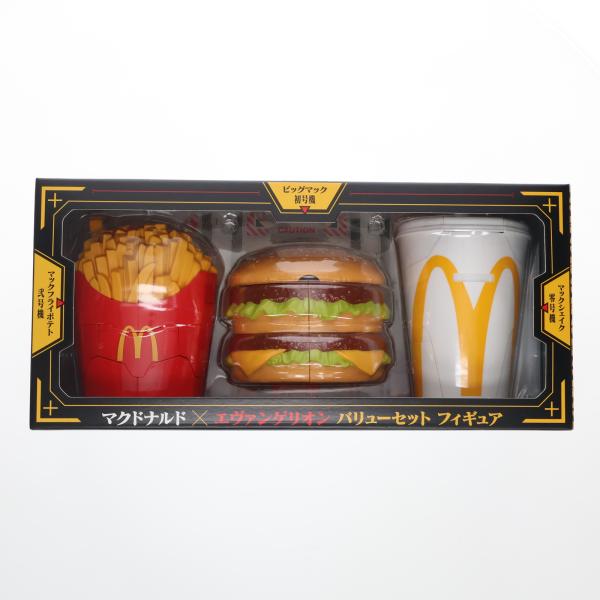 『中古即納』{FIG} ビッグマック初号機＆マックフライポテト弐号機＆マックシェイク零号機 バリューセット マクドナルド×エヴァ フィギュア(20241219)