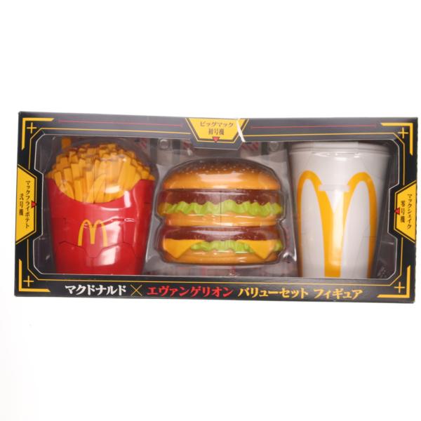 『中古即納』{FIG} ビッグマック初号機＆マックフライポテト弐号機＆マックシェイク零号機 バリューセット マクドナルド×エヴァ フィギュア(20241219)