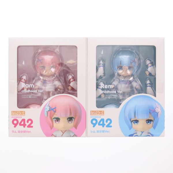 『中古即納』{FIG} ねんどろいど 942 ラム&amp;レム 幼少期Ver. Re:ゼロ フィギュア ワンフェス2018夏&amp;グッスマ限定 グッドスマイルカンパニー(20180729)