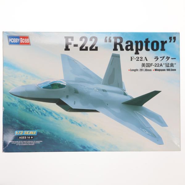中古即納』{PTM} 1/72 F-22A ラプター プラモデル(80210) HOBBY BOSS