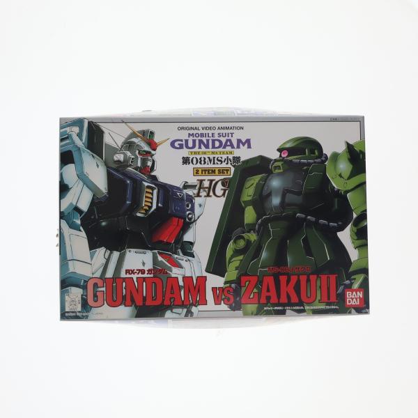 中古即納』{PTM} HG 1/144 RX-79[G] 陸戦型ガンダム vs MS-06J ザクII