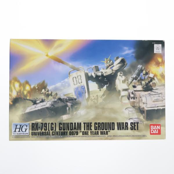 『中古即納』{PTM} HGUC 1/144 陸戦型ガンダム 地上戦セット 機動戦士ガンダム 第08MS小隊 プラモデル(0159945) バンダイ(20090930)