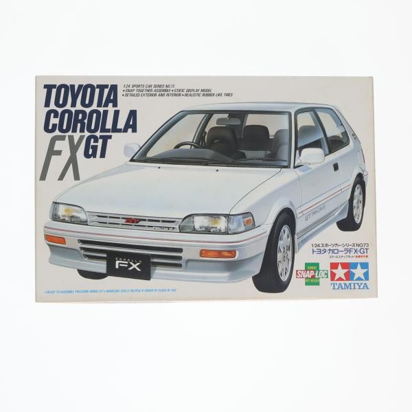 タミヤ　1/24　トヨタ　カローラFX　プラモデル　組立完成品 タミヤ（TAMIYA） 『中古即納』{PTM} スポーツカーシリーズ No.73 1/24