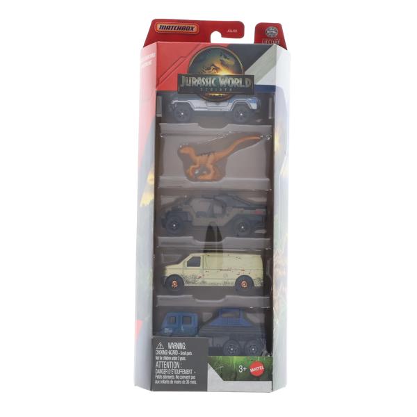 中古即納』{MDL} マッチボックス ジュラシック・ワールド 5パック 1/64