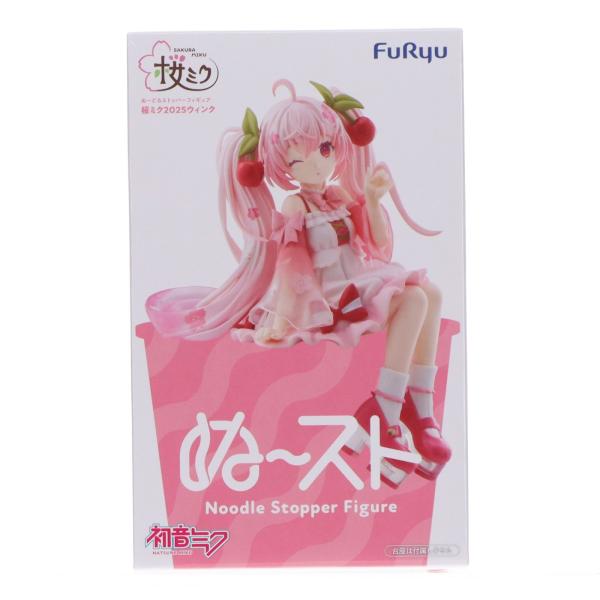 フリュー 『中古即納』{FIG} 桜ミク ぬーどるストッパーフィギュア-桜