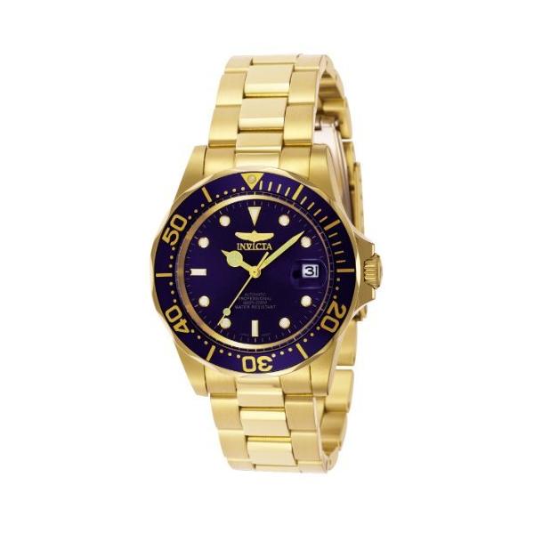 [インビクタ] 腕時計 Pro Diver 自動巻き 40mm ケース ゴールド ステンレス鋼ストラップ 青ダイヤル 8930 メンズ [並行輸入品]