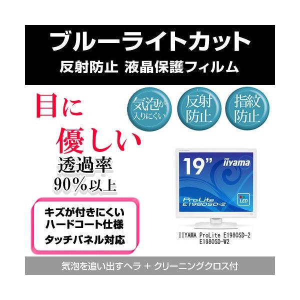 IIYAMA ProLite E1980SD-2 E1980SD-W2 �u���[���C�g�J�b�g ���˖h�~ �w��h�~ �C�A���X �t���ی�t�B���� �݊��i