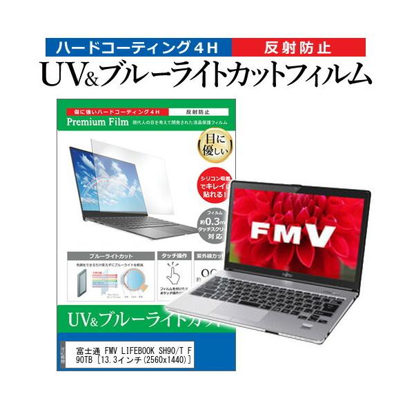 �x�m�� FMV LIFEBOOK SH90/T FMVS90TB (13.3�C���`) �@��Ŏg���� �u���[���C�g�J�b�g ���˖h�~ �w��h�~ �t���ی�t�B���� �݊��i