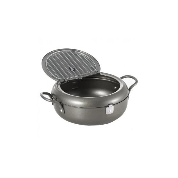 他サイト： 天壱 フタ付天ぷら鍋 22cm SJ2135　代引き不可/同梱不可の商品画像