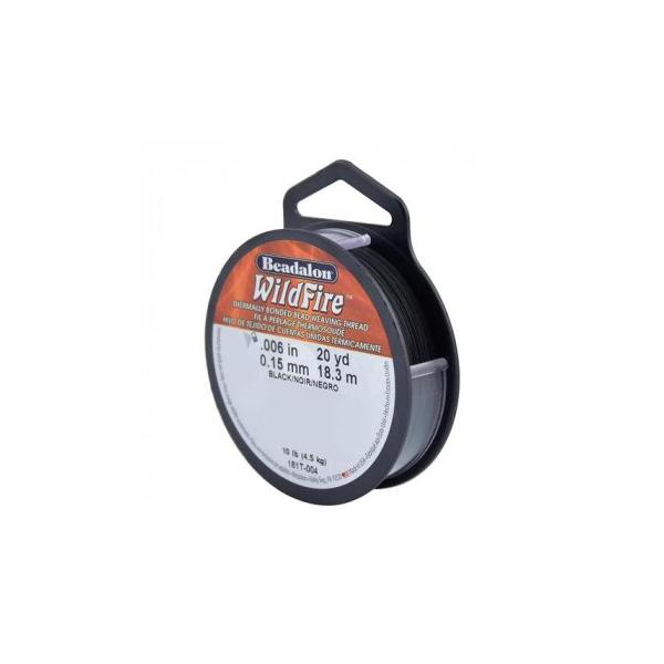 Beadalon(�r�[�_����) WildFire (���C���h�t�@�C���[) �r�[�Y�X�e�b�`��p�� �u���b�N 0.15mm�@������s��/�����s��