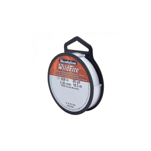 Beadalon(�r�[�_����) WildFire (���C���h�t�@�C���[) �r�[�Y�X�e�b�`��p�� �z���C�g 0.20mm�@������s��/�����s��