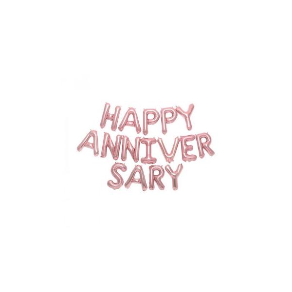GARLAND BALLOON �K�[�����h �o���[�� HAPPY ANNIVERSARY SFGA-02 pink�@������s��/�����s��