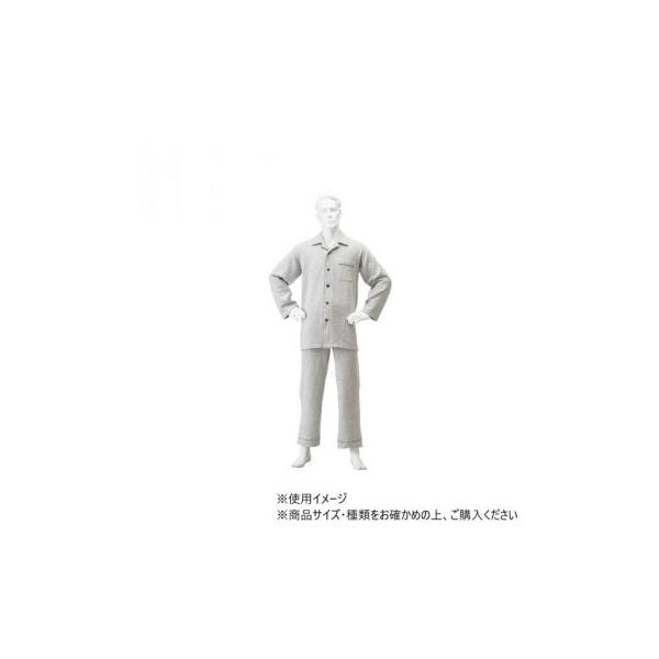 神戸生絲 紳士楽らくキルトパジャマ(秋冬用)L No.804 グレー 代引き