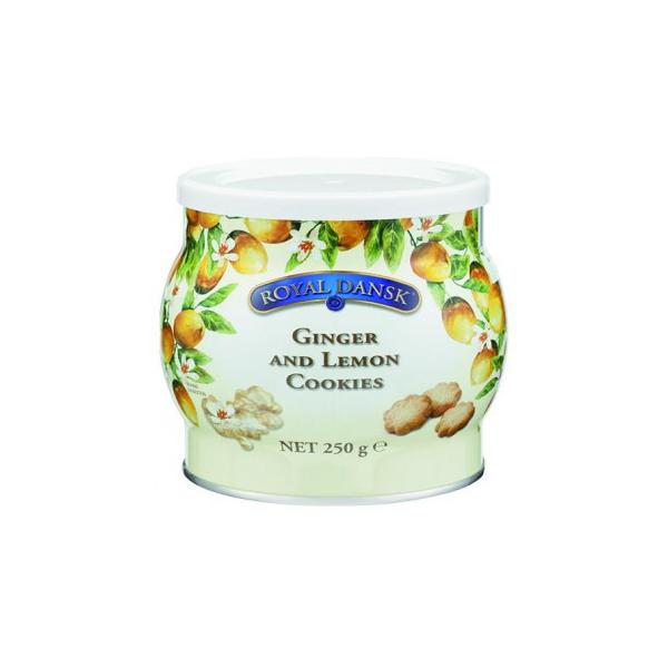 ロイヤルダンスク ジンジャー＆レモンクッキー 250g 12個セット 011063