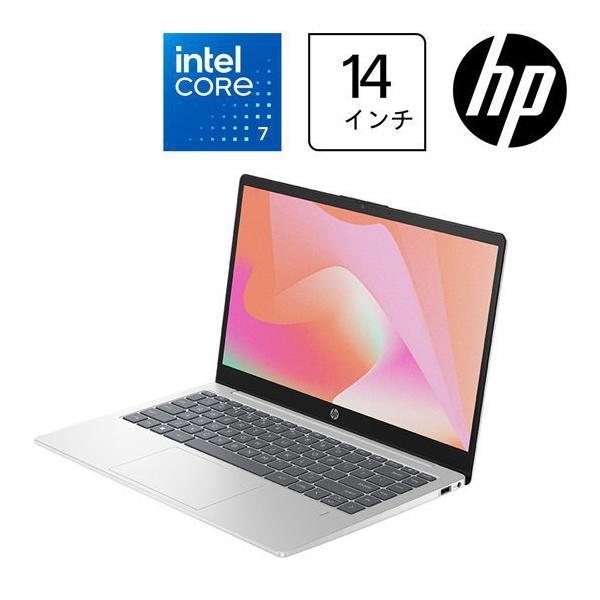 新品 HP 14型 ノートパソコン Windows 11 Home Core 7 メモリ 16GB SSD 512GB IPS フルHD 非光沢 ノングレア 指紋認証 ナチュラルシルバー AY6S5PA-AAAA