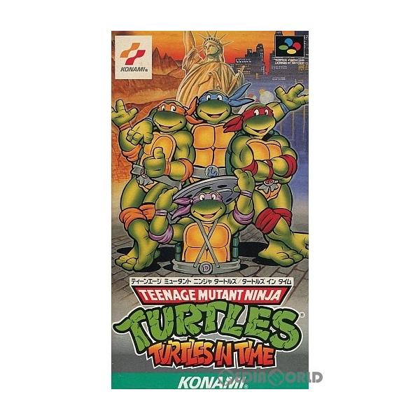 『中古即納』{箱説明書なし}{SFC}T.M.N.T ティーンエイジ ミュータント ニンジャ タートルズ タートルズ イン タイム(19920724)