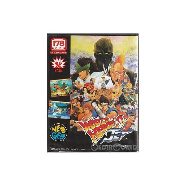 『中古即納』{表紙説明書なし}{NG} ワールドヒーローズ2 JET(WORLD HEROES 2 ジェット)(ROMカートリッジ/ロムカセット) SNK(エスエヌケイ) (19940610)