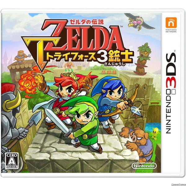 『中古即納』{表紙説明書なし}{3DS} ゼルダの伝説 トライフォース3銃士 任天堂