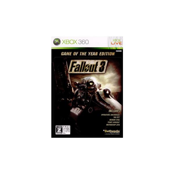 Xbox360／Fallout3 Game of the Year Edition （CERO「Z」18歳以上対象）