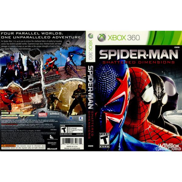 『中古即納』{Xbox360} Spider-Man: Shattered Dimensions(スパイダーマン シャッタード ディメンションズ) 北米版 Activision (20100907)