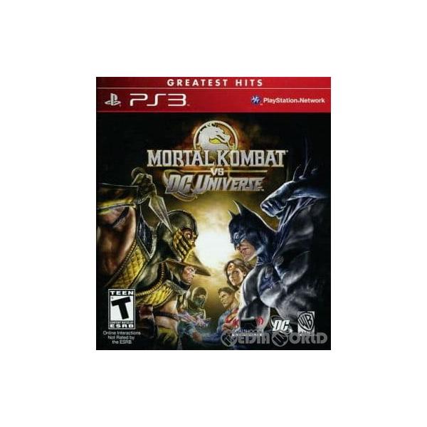 『中古即納』{表紙説明書なし}{PS3} MORTAL KOMBAT vs DC UNIVERSE GREATEST HITS(モータルコンバット vs DCユニバース) 北米版(BLUS-30246GH) WB Games