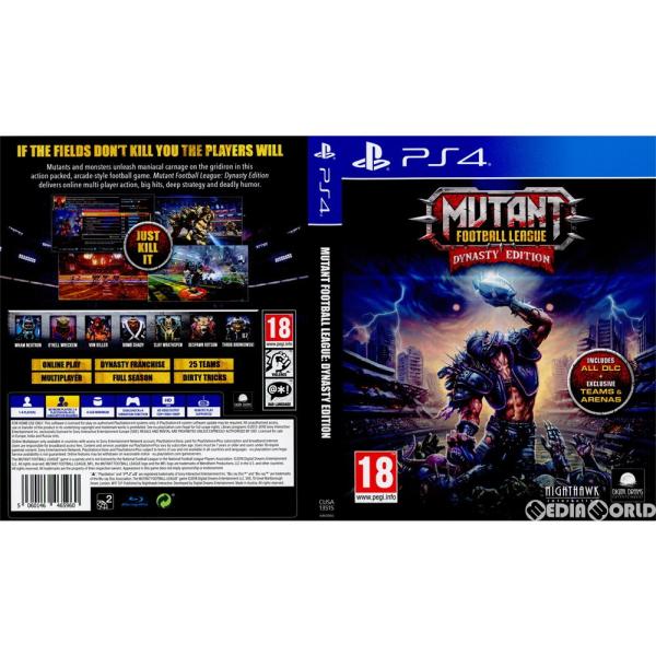 『中古即納』{PS4} Mutant Football League: Dynasty Edition(ミュータント フットボール リーグ ダイナスティ)(EU版)(CUSA-13515) Nighthawk Interactive