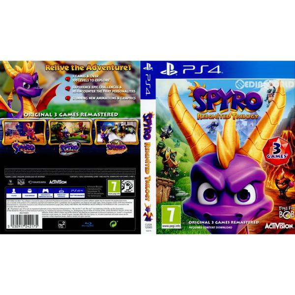 『中古即納』{PS4} Spyro Reignited Trilogy(スパイロ リイグナイテッド トリロジー)(EU版)(CUSA-12085) Activision (20181113)