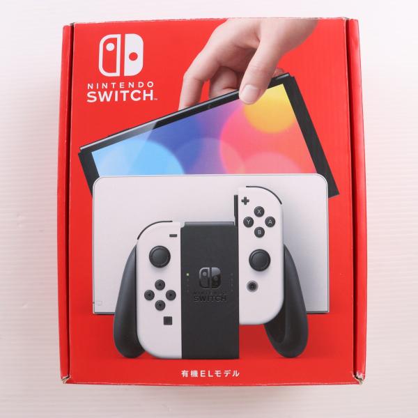 『中古即納』{Switch} (本体) Nintendo Switch(ニンテンドースイッチ) 有機ELモデル Joy-Con(L)/(R) ホワイト 任天堂(HEG-S-KAAAA)(20211008)