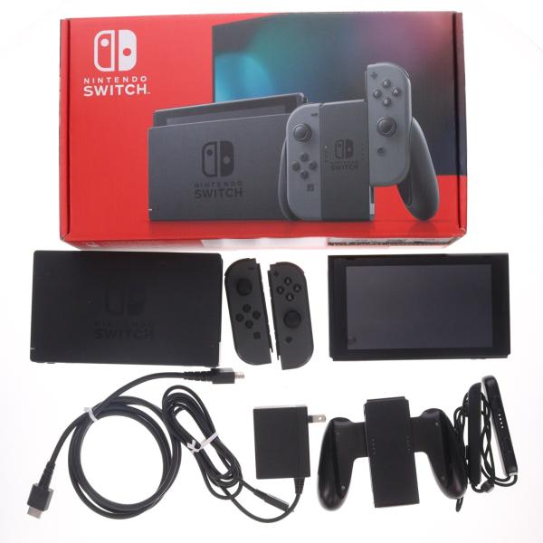 『中古即納』{Switch} (本体) Nintendo Switch(ニンテンドースイッチ) Joy-Con(L)/R グレー 任天堂(HAD-S-KAAAA)(20190830)