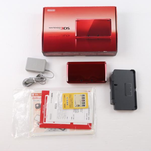 『中古即納』{3DS} (本体) ニンテンドー3DS フレアレッド 任天堂(CTR-S-RAAA)(20110714)